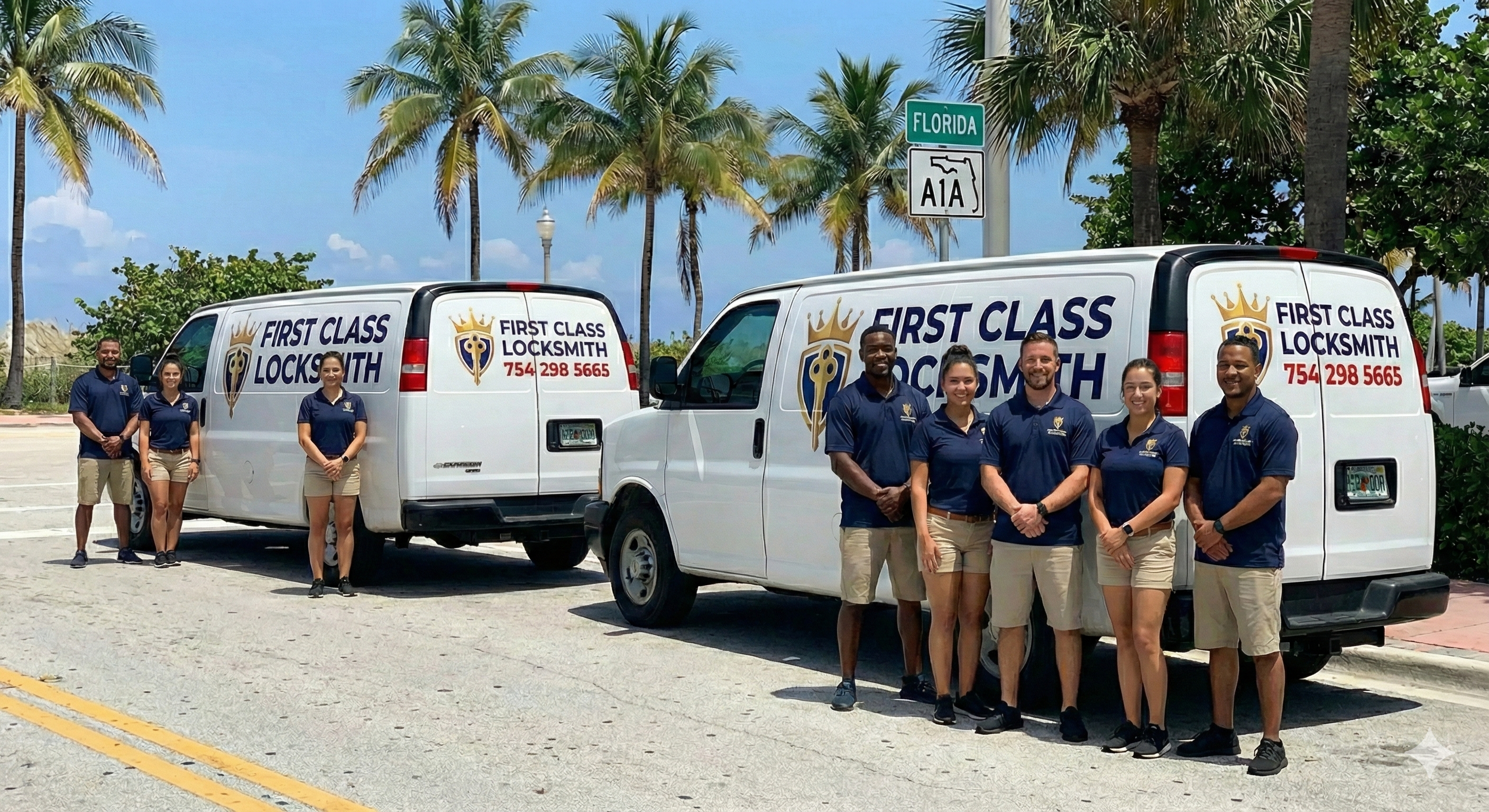 Emergency Locksmith Technician working in Miami and Hallandale